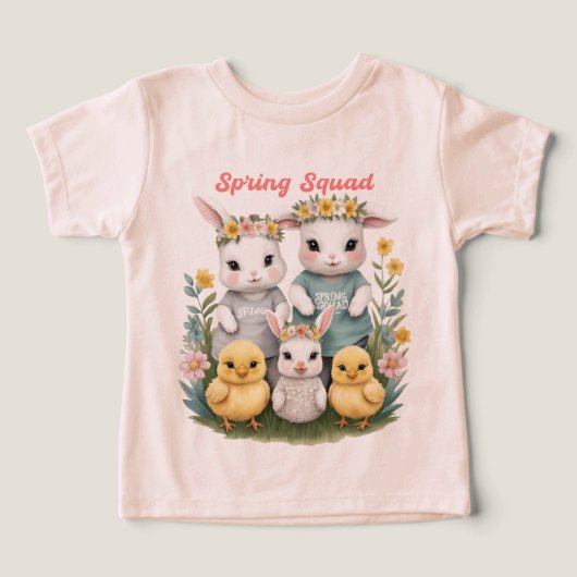Spring Squad Niedlich Bunny & Chick Oaster (Design Vorderseite)