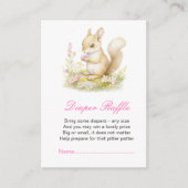 Spring Squirrel Baby Dusche Begleitkarte (Vorderseite)