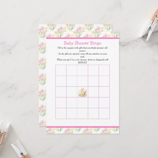 Spring Squirrel Baby Dusche Einladung (Vorderseite/Rückseite Beispiel)