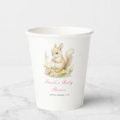 Spring Squirrel Baby Dusche Pappbecher (Vorderseite)