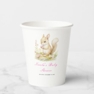 Spring Squirrel Baby Dusche Pappbecher