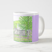 Spring Stone Barn Lavender Jumbo Tasse (Vorderseite Rechts)