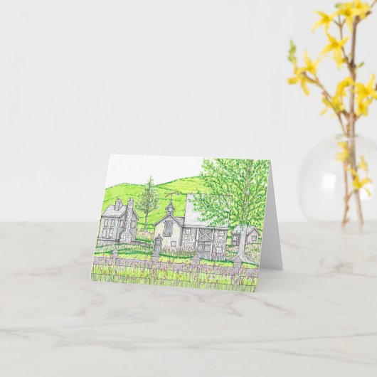 Spring Stone Barn Notecard Karte (Gelbe Blume)