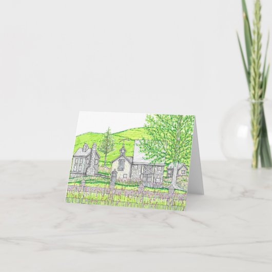 Spring Stone Barn Notecard Karte (Vorderseite)