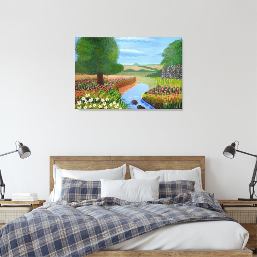 Spring Stream Leinwanddruck (Insitu (Schlafzimmer))