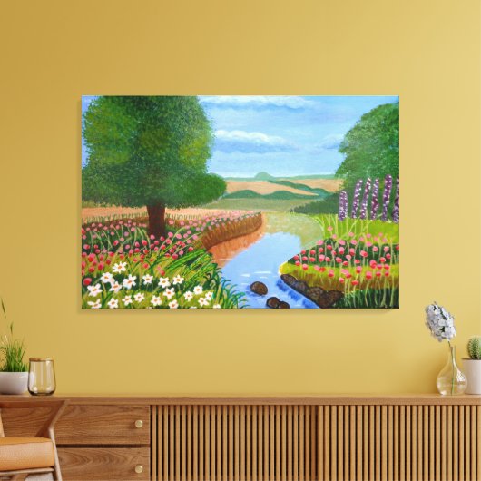 Spring Stream Leinwanddruck (Insitu (Wohnzimmer))