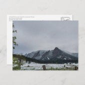 Spring Stubble Boulder Flatirons Postkarte (Vorne/Hinten)