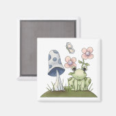 Spring Stuff ・ Frog & Mushroom Magnet (Vorderseite/Rückseite)
