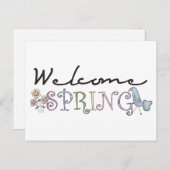Spring Stuff ・ Welcome Spring Postkarte (Vorne/Hinten)