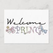 Spring Stuff ・ Welcome Spring Postkarte (Vorderseite)