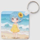 Spring & Summer Girls Keychain Schlüsselanhänger (Rückseite)