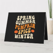Spring Summer Pumpkin Gewürz Winter Pumpkin Gewürz Karte (Rückseite)