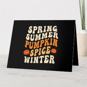 Spring Summer Pumpkin Gewürz Winter Pumpkin Gewürz Karte
