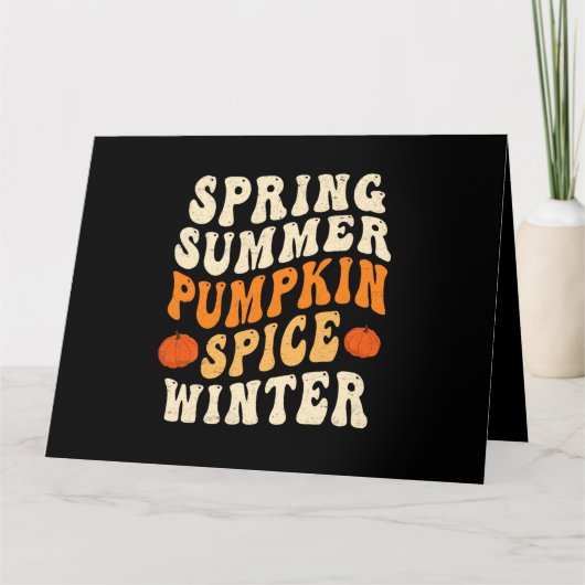 Spring Summer Pumpkin Gewürz Winter Pumpkin Gewürz Karte (Vorderseite)
