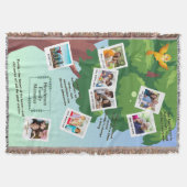 Spring & Summer Tree Family Quotes & Memories Decke (Vorderseite)