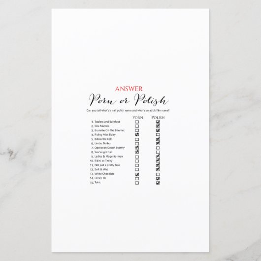 Spring Sunflower Brautparty Game DRUCKT (Rückseite)