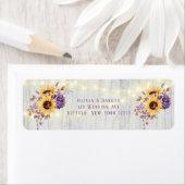 Spring Sunflower Lila Peony Wedding Address (Insitu)