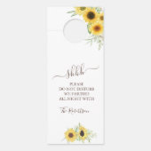 Spring Sunflower Wedding Door Hanger Türanhänger (Vorderseite)