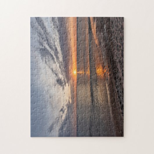 Spring Sunset am Lake Michigan - 252 Stück Puzzle (Vertikal)