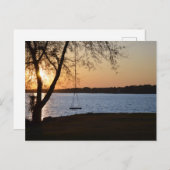 Spring Sunset Friedlich Postkarte (Vorne/Hinten)