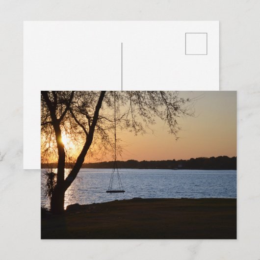 Spring Sunset Friedlich Postkarte (Vorne/Hinten)