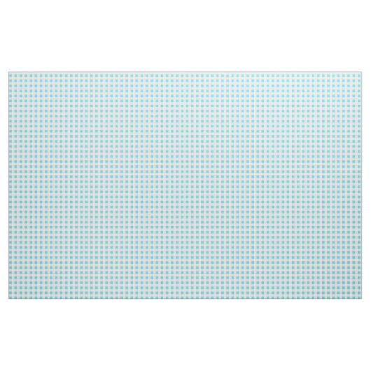 Spring Sunshine Blue White Karo Gingham Pattern Stoff (Yard (91,4 cm))