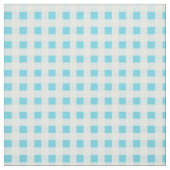 Spring Sunshine Blue White Karo Gingham Pattern Stoff (Muster)