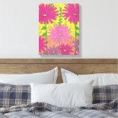 Spring Sunshine Floral Leinwanddruck (Insitu (Schlafzimmer))