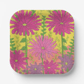 Spring Sunshine Floral Pappteller (Vorderseite)