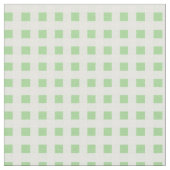 Spring Sunshine Green White Karo Muster Stoff (Nahaufnahme)