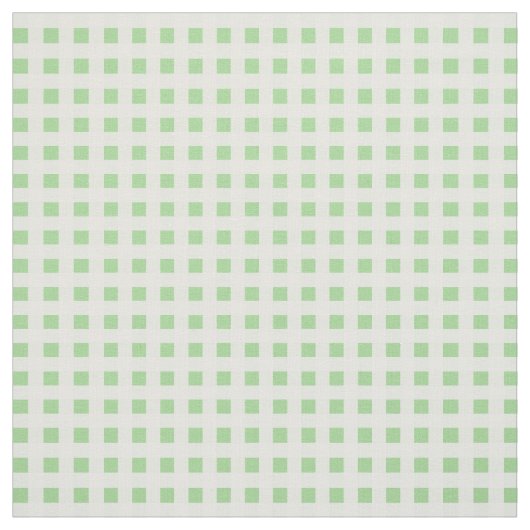 Spring Sunshine Green White Karo Muster Stoff (Muster)