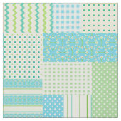 Spring Sunshine Imitate Patchwork Muster Fabric Stoff (Nahaufnahme)