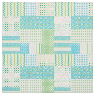 Spring Sunshine Imitate Patchwork Muster Fabric Stoff