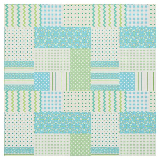 Spring Sunshine Imitate Patchwork Muster Fabric Stoff (Muster)