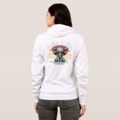 Spring Sunshine und Ele-fun Retro Beach Abenteuer Hoodie (Schwarz voll)