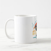 Spring Sunshine und Ele-fun Retro Beach Abenteuer Kaffeetasse (Links)