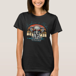 Spring Sunshine und Ele-fun Retro Beach Abenteuer T-Shirt