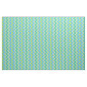 Spring Sunshine Zickzack Muster Blau Grün Gelb Stoff (Fat Quarter (45,7 x 55,9 cm))