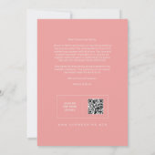 Spring Sweet Wildflowers Branches Wedding Pink Save The Date (Rückseite)