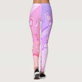 "Spring Symphony" Liebe für Musik Schöne Farben Leggings (Rückseite)