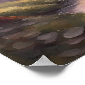 Spring Symphony Trendy Modern Painting Poster (Ecke)