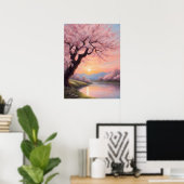Spring Symphony Trendy Modern Painting Poster (Heimbüro)