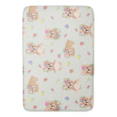 Spring teddy bear badematte (Vorderseite Vertikal)