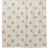 Spring teddy bear duschvorhang (Vorderseite)