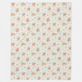 Spring teddy bear fleecedecke (Vorderseite)