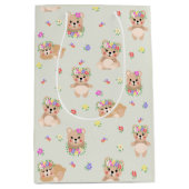 Spring teddy bear mittlere geschenktüte (Vorderseite)