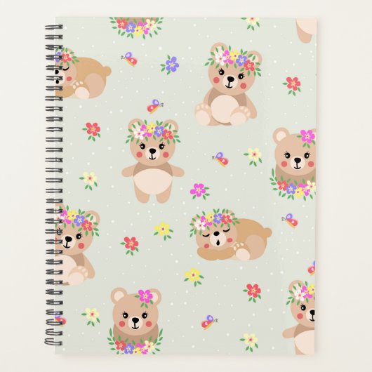 Spring teddy bear planer (Vorderseite)