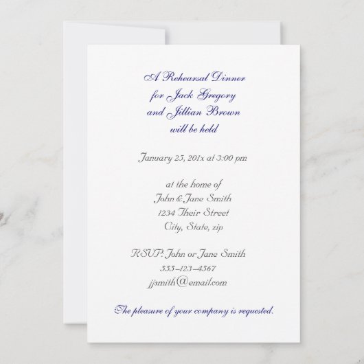 Spring Tetons WEDD Probe Einladung (Rückseite)