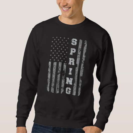 Spring Texas American Flag Sweatshirt (Vorderseite)