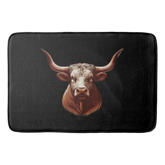 Spring Texas longhorn Badematte (Vorderseite)